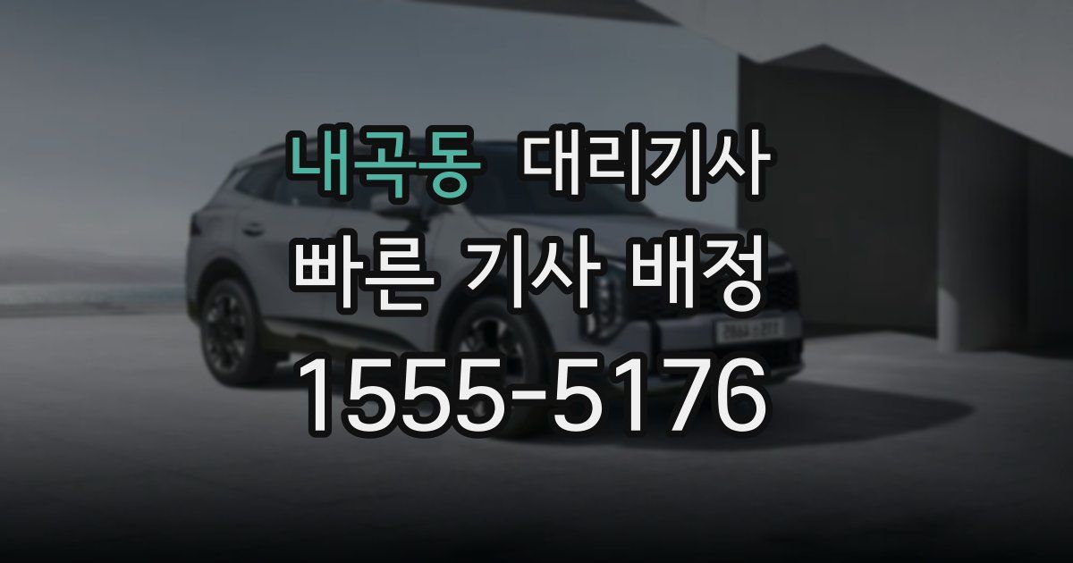 내곡동 대리기사
