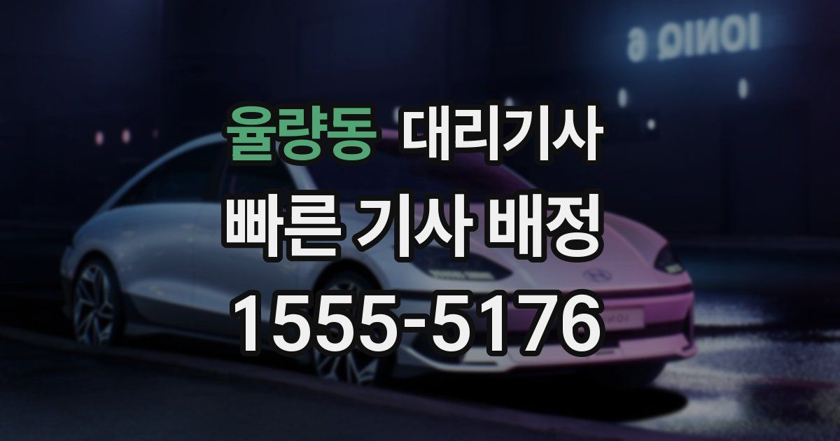 율량동 대리기사