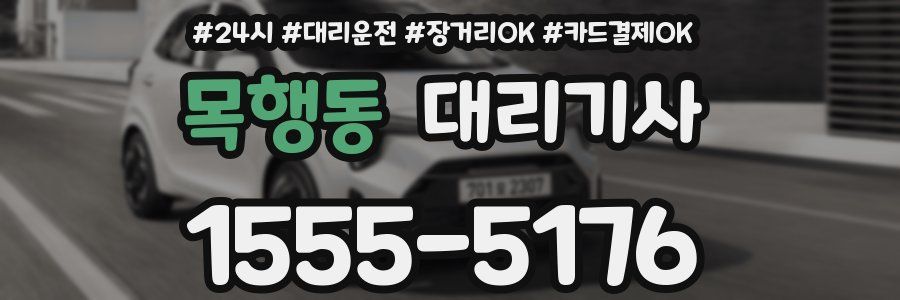 목행동 대리기사
