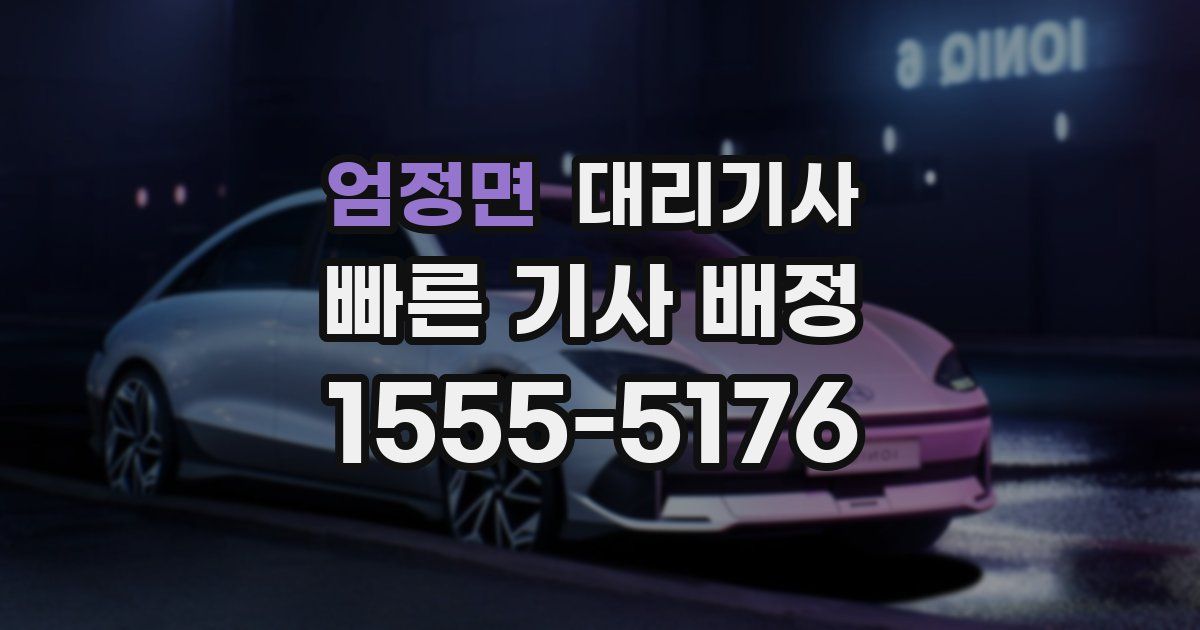 엄정면 대리기사