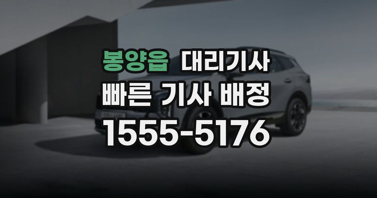 봉양읍 대리기사