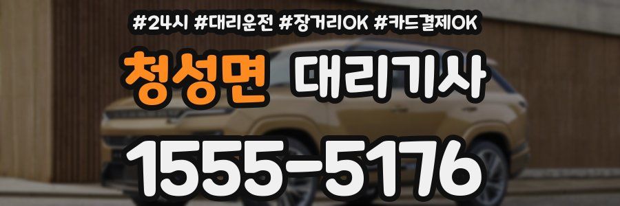 청성면 대리기사