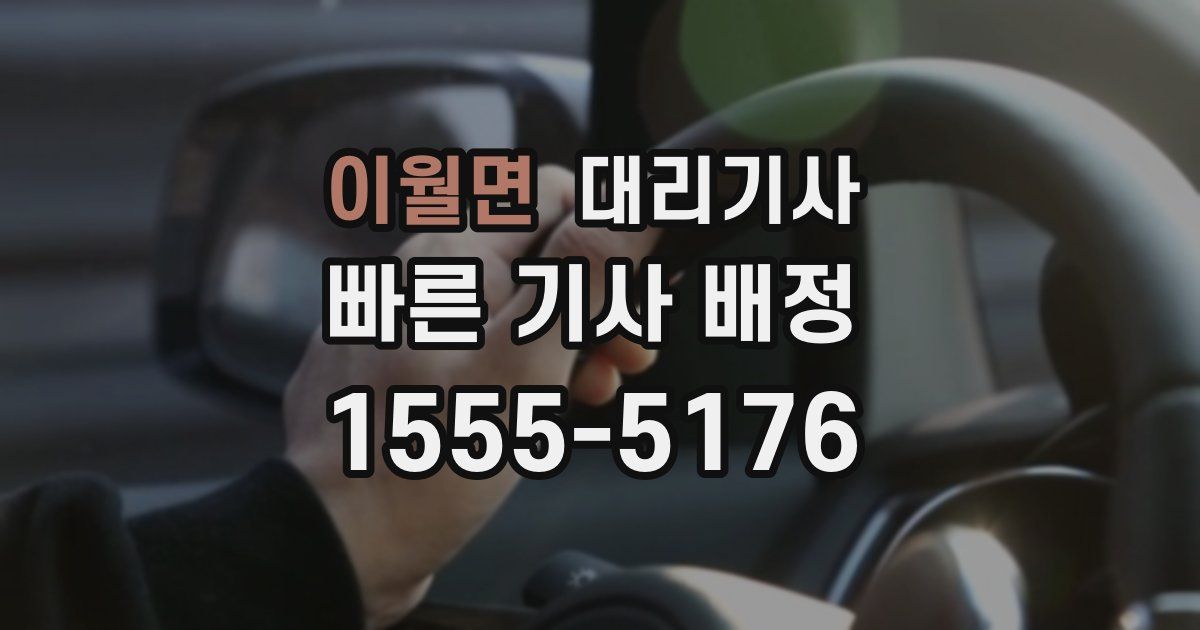 이월면 대리기사