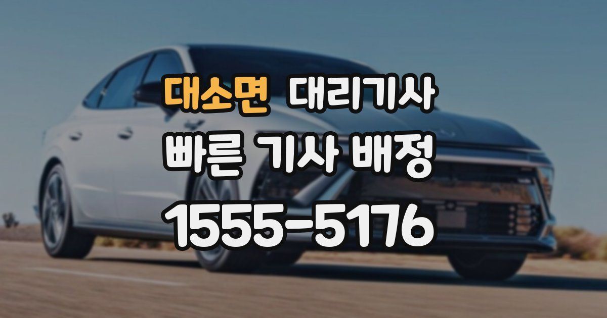 대소면 대리기사
