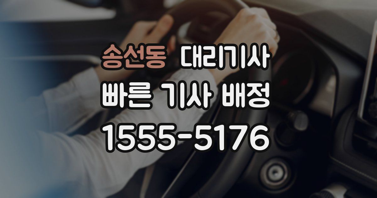 송선동 대리기사