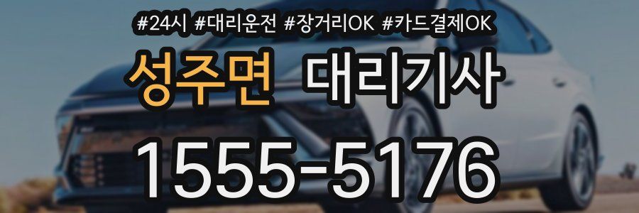 성주면 대리기사