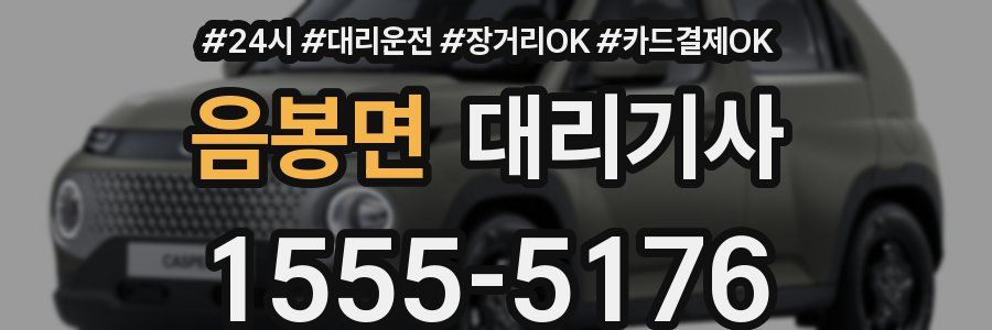 음봉면 대리기사