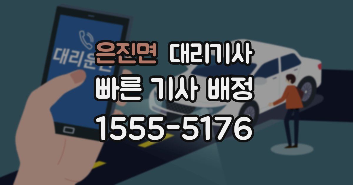 은진면 대리기사