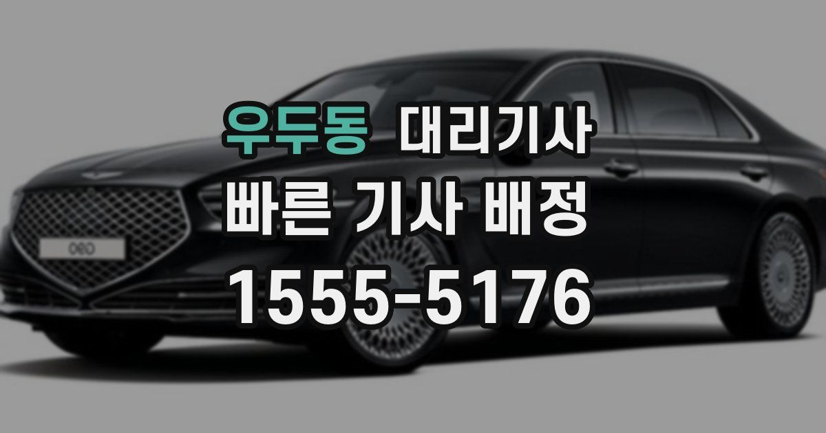우두동 대리기사