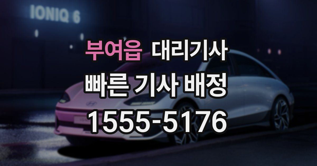 부여읍 대리기사