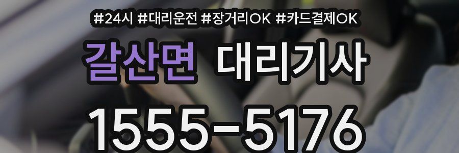 갈산면 대리기사