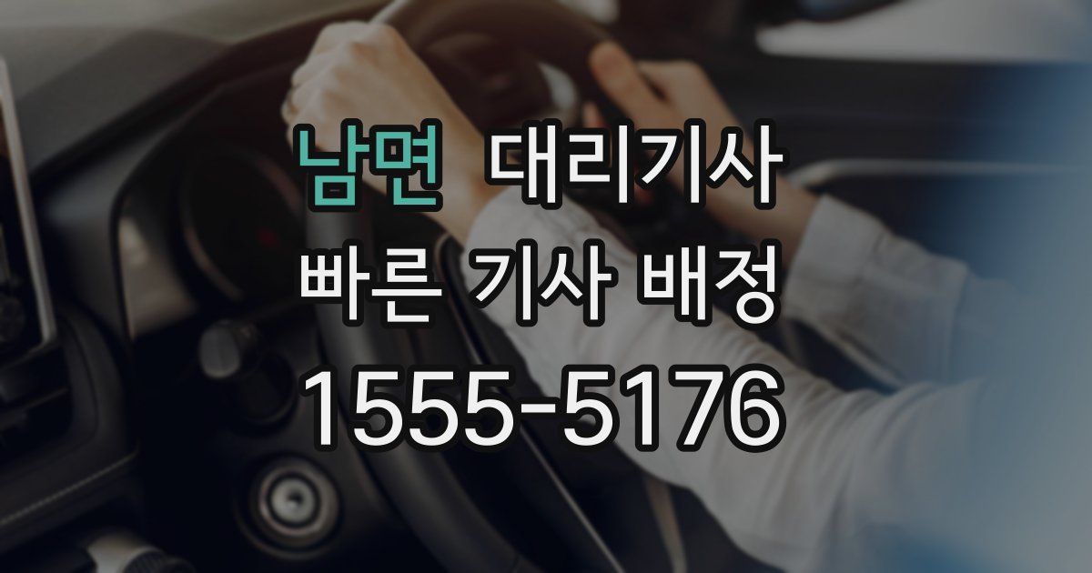 남면 대리기사