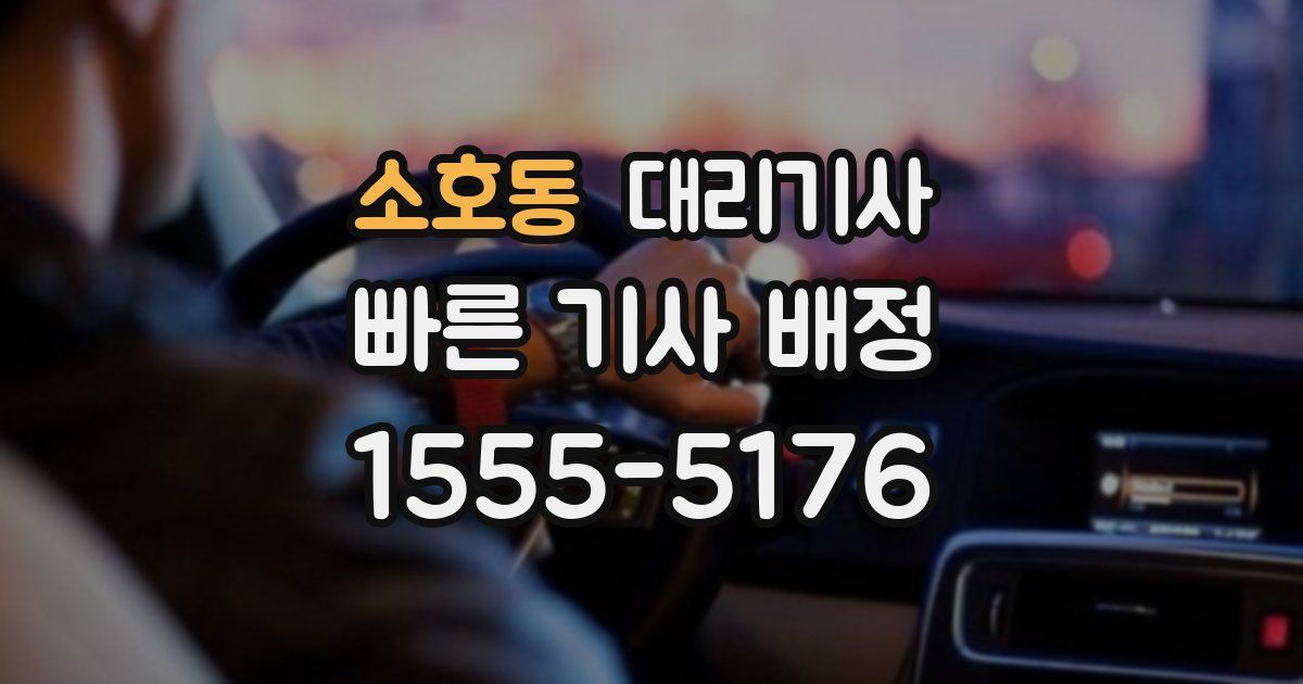 소호동 대리기사
