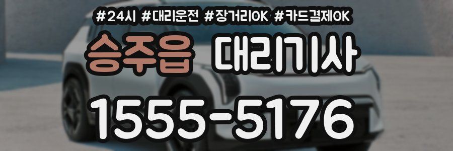 승주읍 대리기사