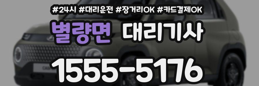 별량면 대리기사