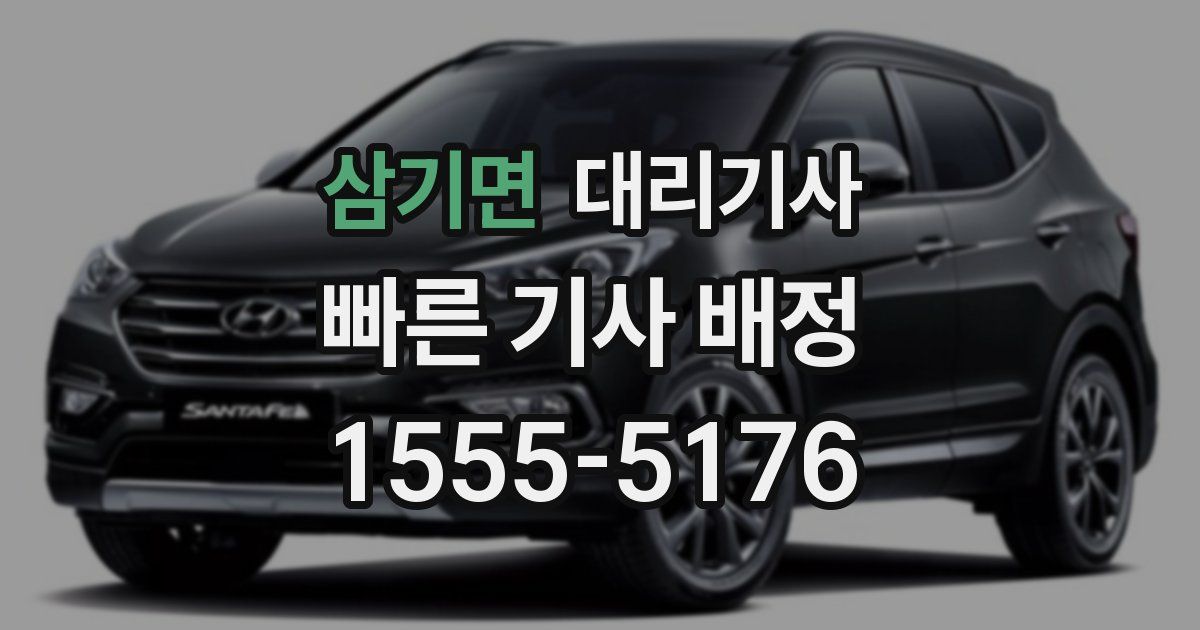 삼기면 대리기사