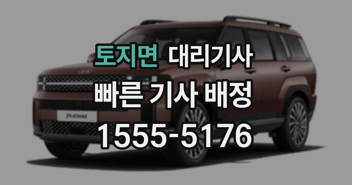 토지면 대리기사