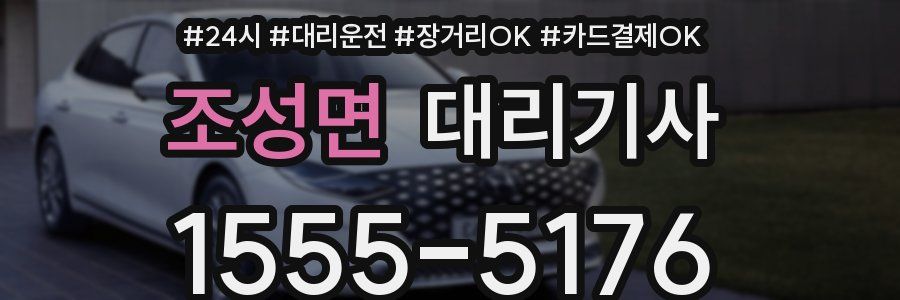 조성면 대리기사