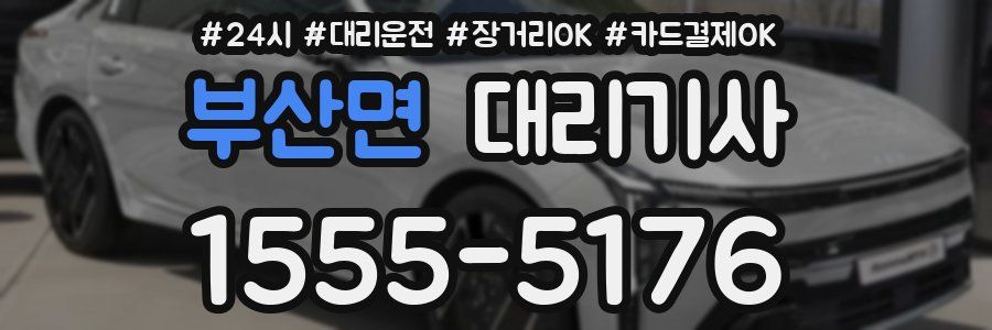 부산면 대리기사