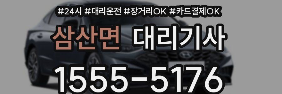 삼산면 대리기사