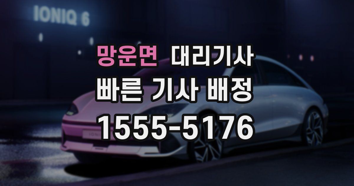 망운면 대리기사