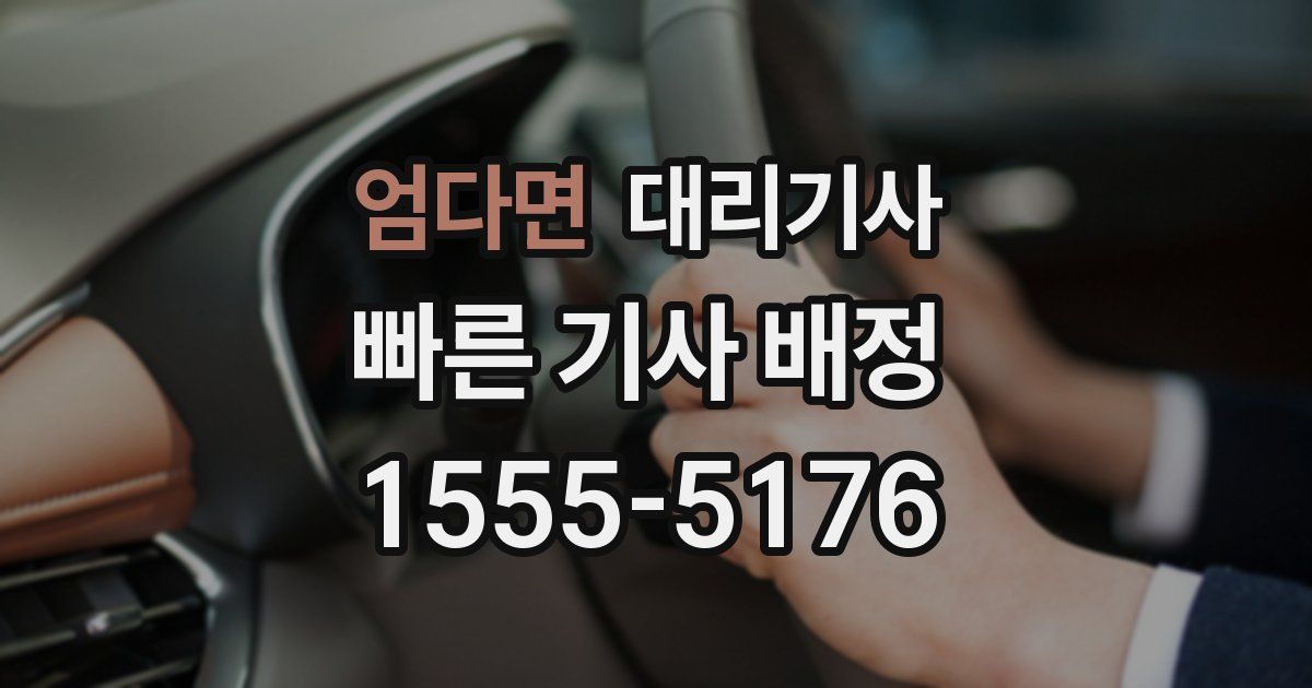 엄다면 대리기사