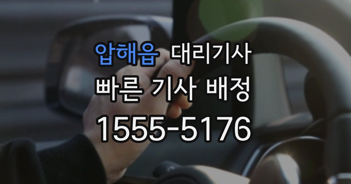 압해읍 대리기사