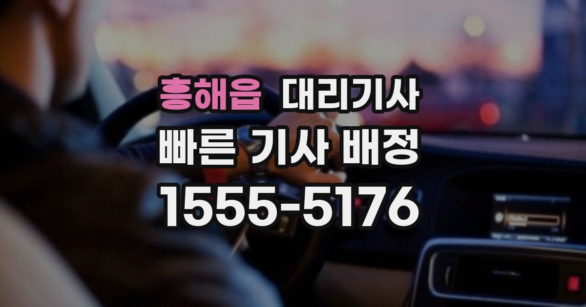 흥해읍 대리기사