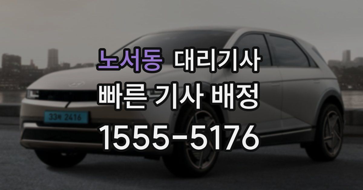 노서동 대리기사