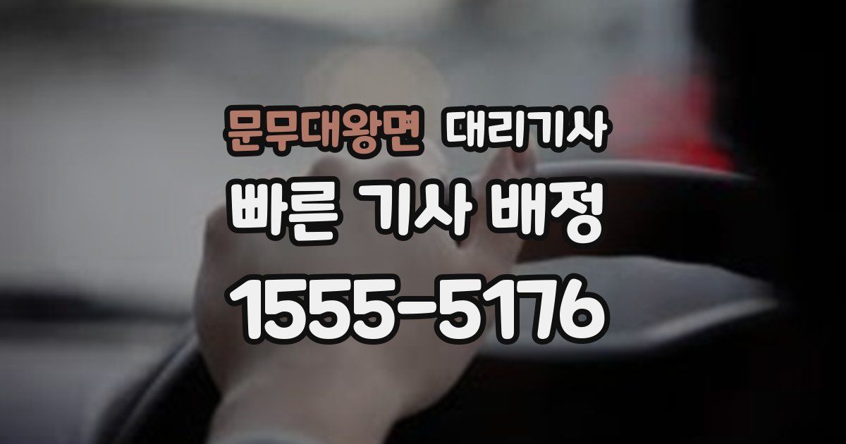 문무대왕면 대리기사
