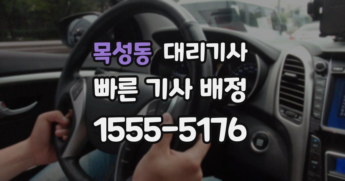 목성동 대리기사