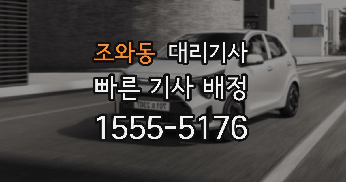 조와동 대리기사