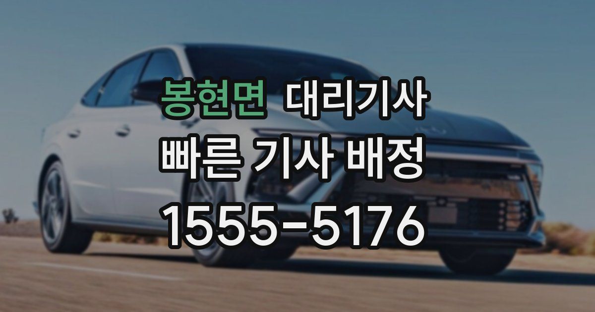 봉현면 대리기사