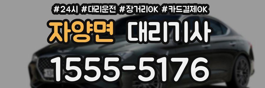 자양면 대리기사
