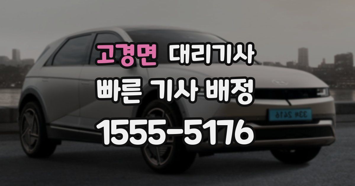 고경면 대리기사