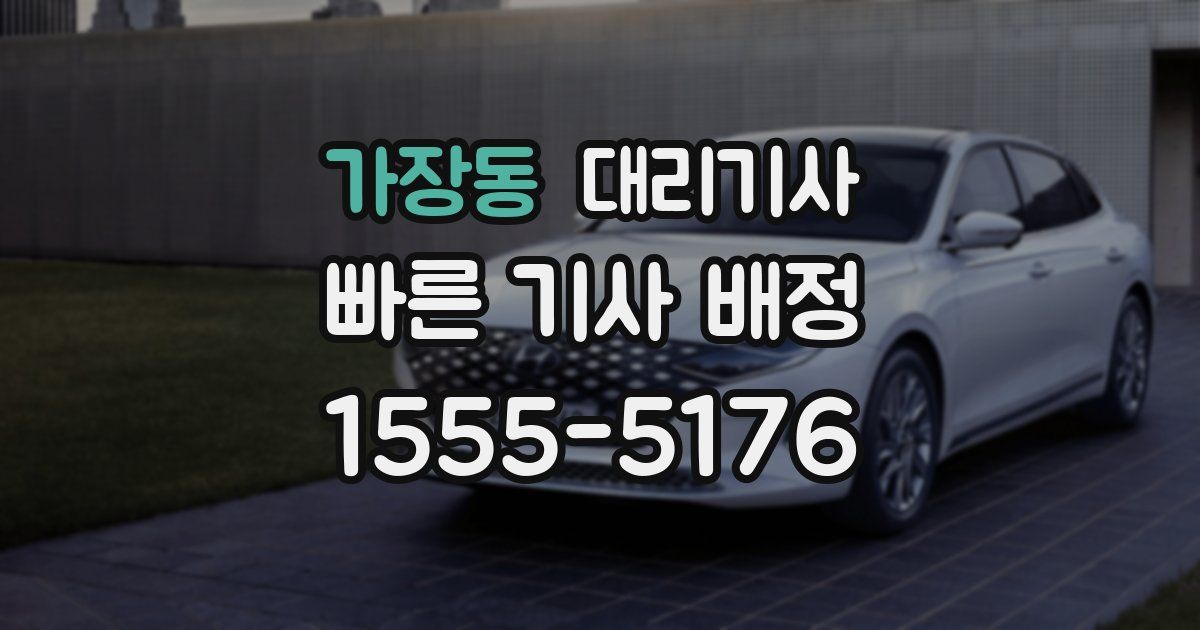 가장동 대리기사