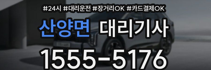 산양면 대리기사