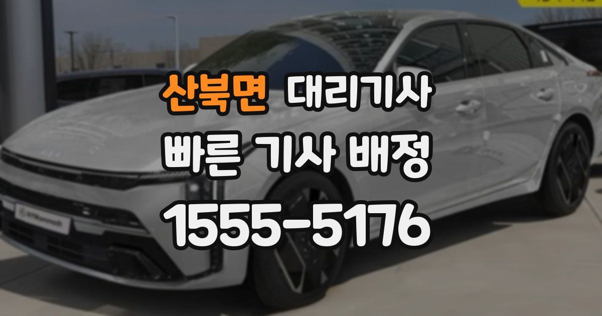 산북면 대리기사