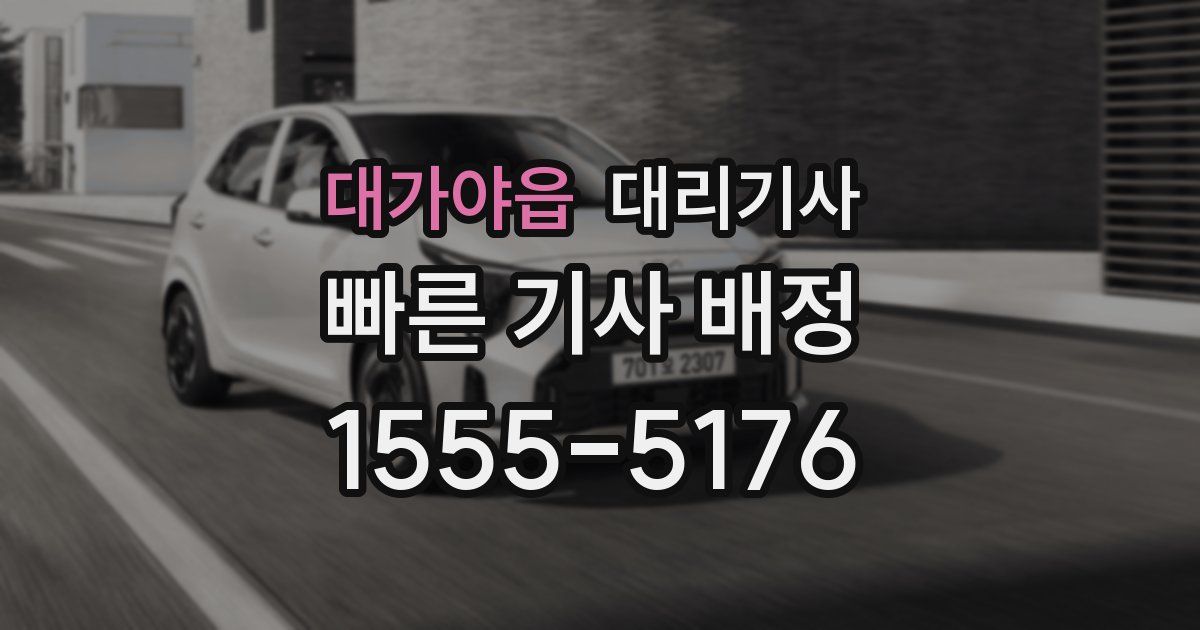 대가야읍 대리기사