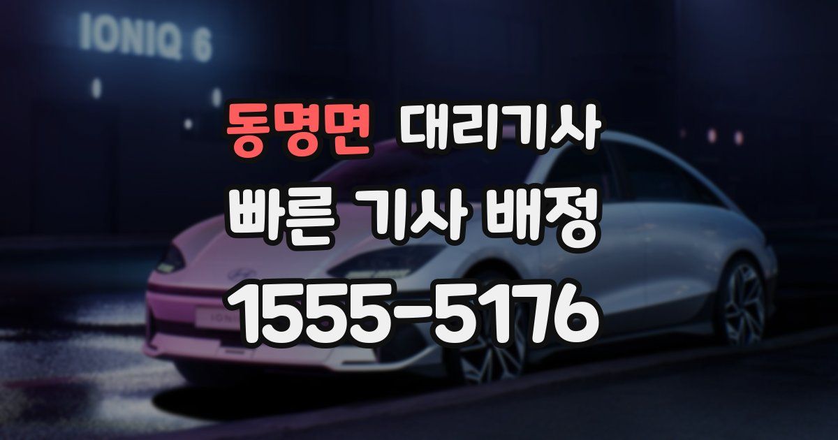 동명면 대리기사
