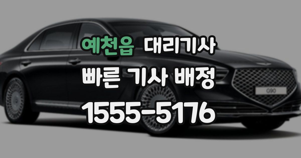 예천읍 대리기사
