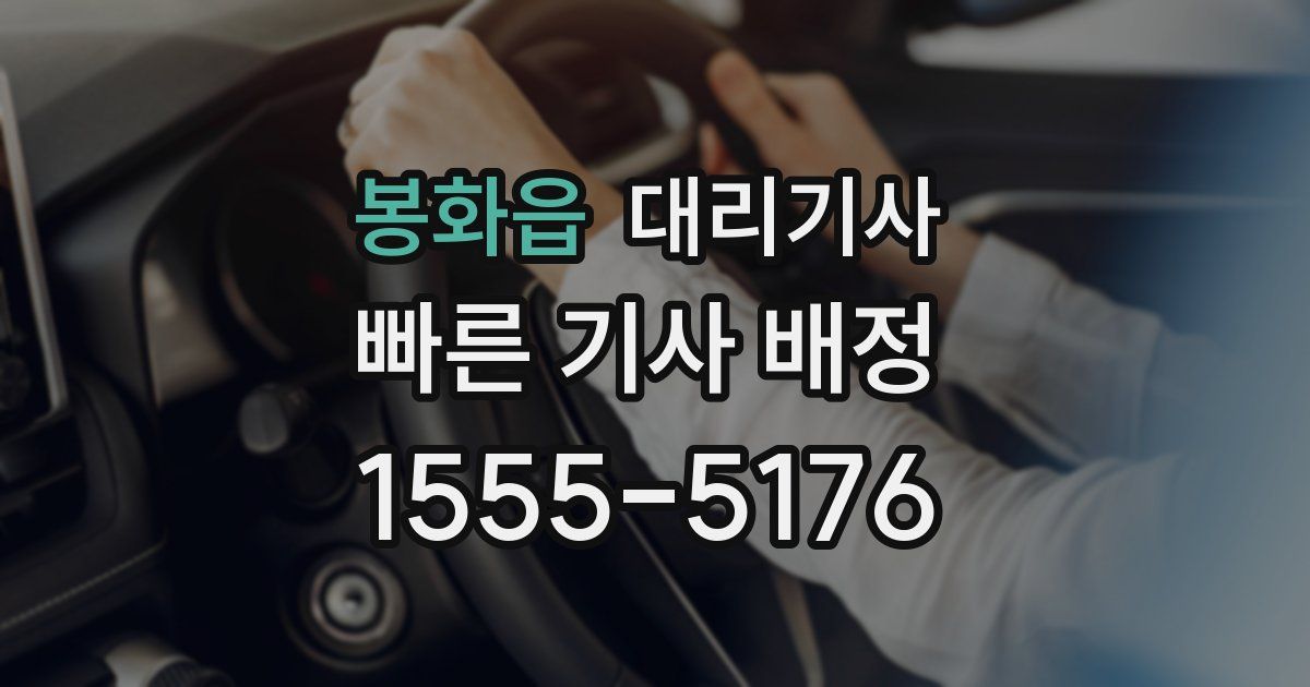 봉화읍 대리기사