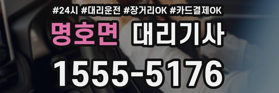 명호면 대리기사