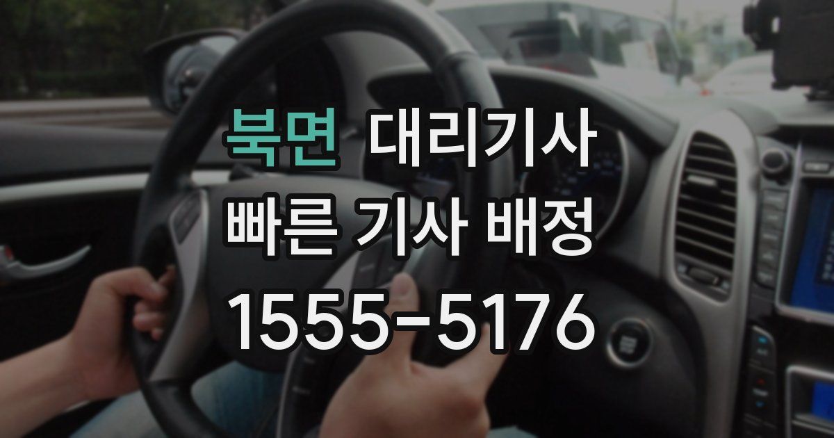 북면 대리기사