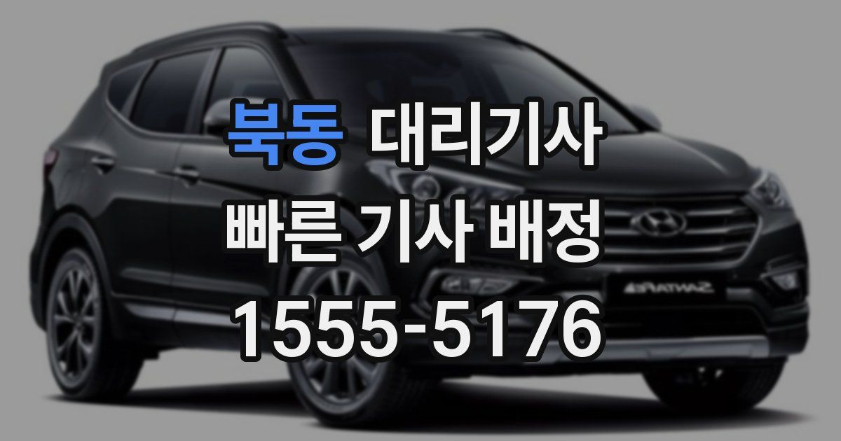 북동 대리기사