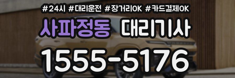 사파정동 대리기사