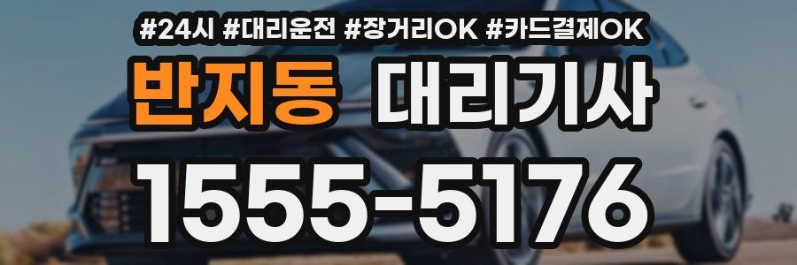 반지동 대리기사