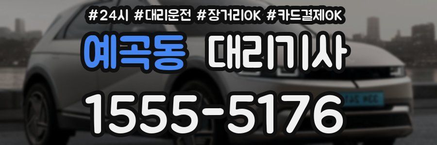 예곡동 대리기사
