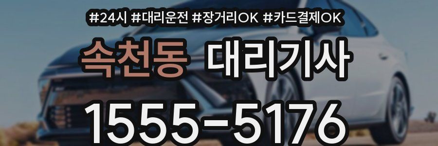 속천동 대리기사