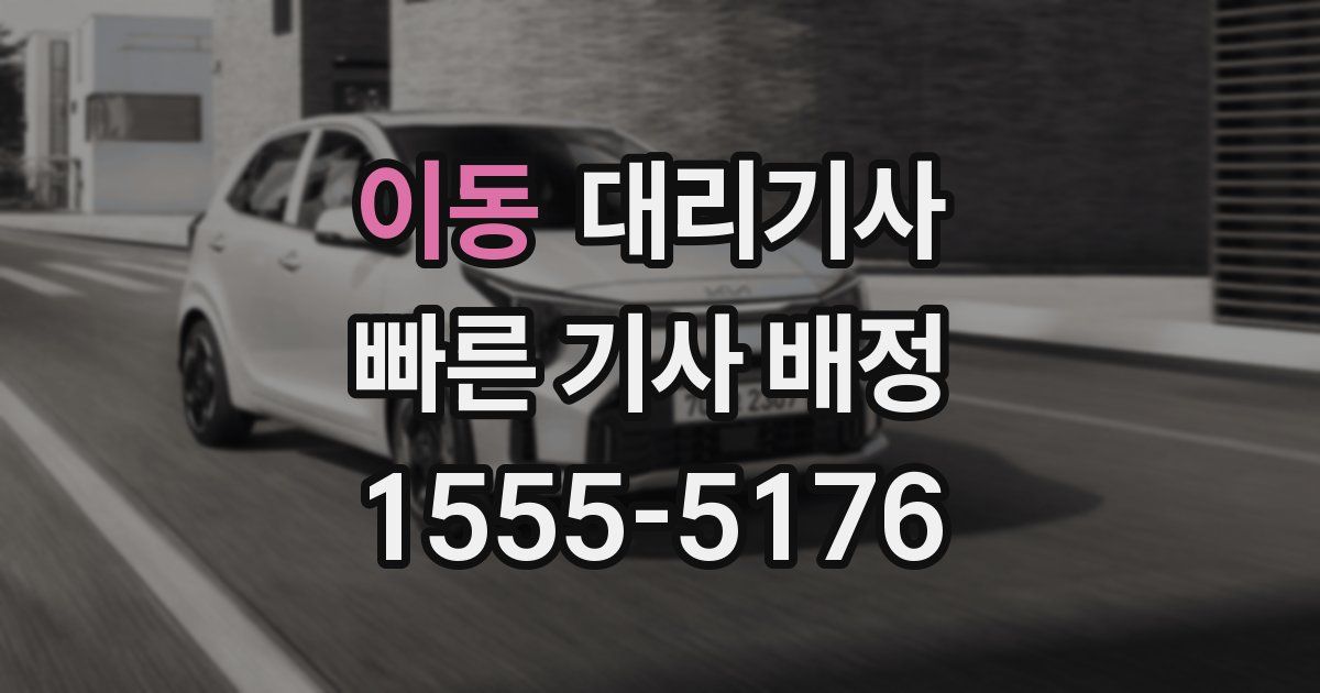 이동 대리기사